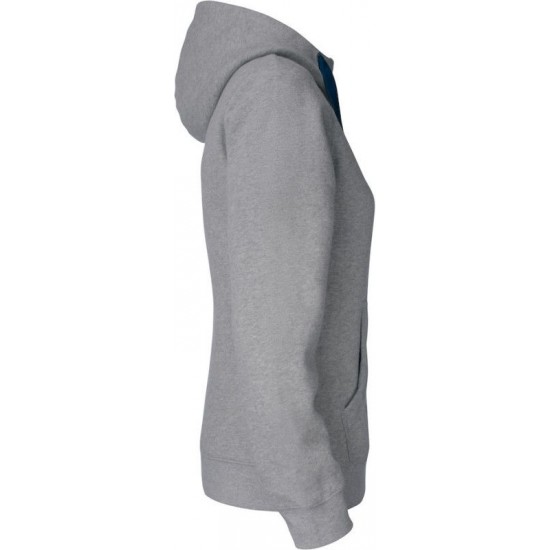 Худі на блискавці жіноче Cutter&Buck Twisp Hood Fz сірий меланж - 35840795S