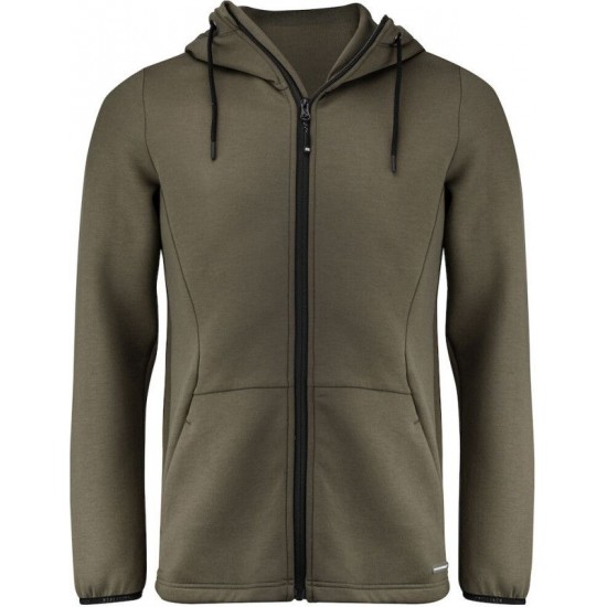 Худі на блискавці чоловіче Cutter&Buck Pemberton Hood Fz хакі - 358418640XXL