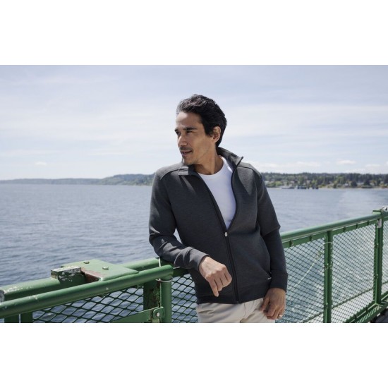 Світшот на блискавці чоловічий Cutter&Buck Pemberton Cardigan FZ антрацит меланж - 3584269554XL