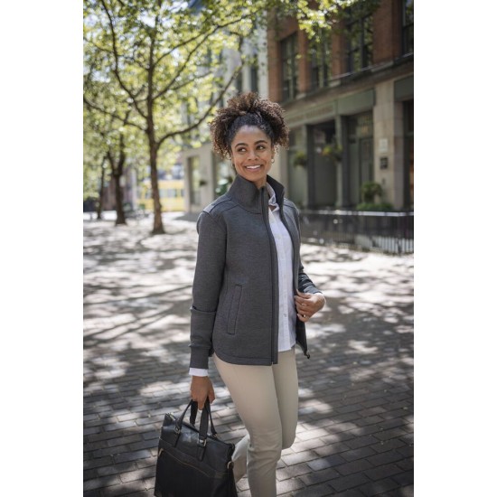 Світшот на блискавці жіночий Cutter&Buck Pemberton Cardigan FZ чорний - 35842799M