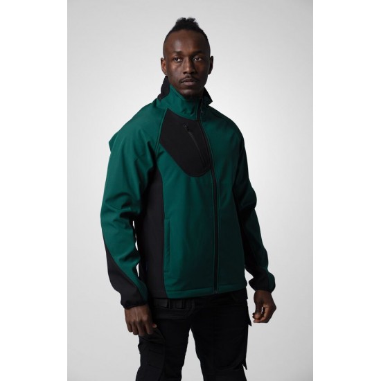 Куртка софтшелл Projob 2422 темно-зелений/чорний - 64242266-4XL