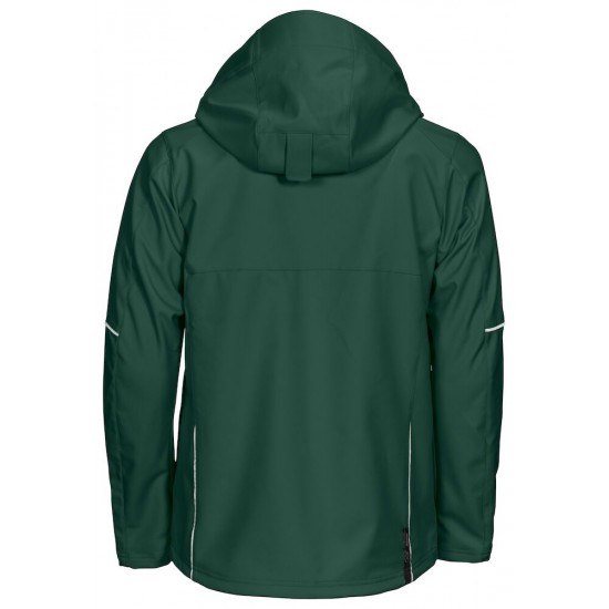 Куртка софтшелл Projob 3406 зі світловідбиваючими елементами темно-зелений - 64340666-L