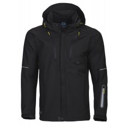 Куртка софтшелл Projob 3406 зі світловідбиваючими елементами чорний - 64340699-XL