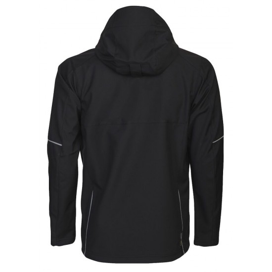 Куртка софтшелл Projob 3406 зі світловідбиваючими елементами чорний - 64340699-XS