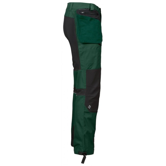 Штани Projob 3520 зі сітловідбиваючими елементами темно-зелений/чорний - 64352066-60