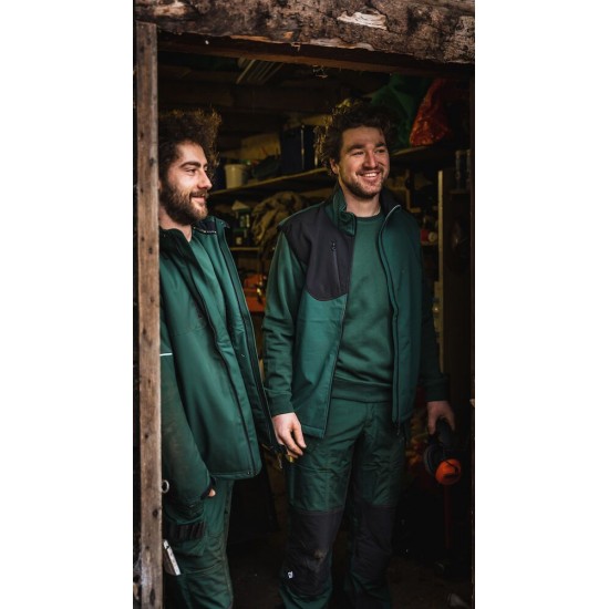 Штани Projob 3520 зі сітловідбиваючими елементами темно-зелений/чорний - 64352066-60