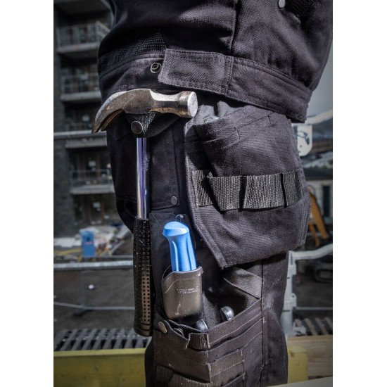 Штани Projob 5524 з кевларовими кишенями для наколінників чорний - 64552499-116