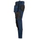 Штани Projob 5550 Stretch зі світловідбиваючими елементами темно-синій/чорний - 64555058-146