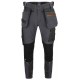 Штани Projob 5550 Stretch зі світловідбиваючими елементами сірий/чорний - 64555098-56