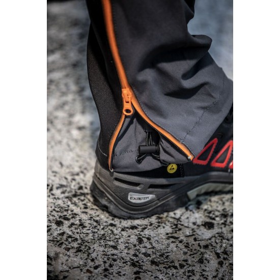 Штани Projob 5550 Stretch зі світловідбиваючими елементами сірий/чорний - 64555098-56