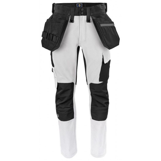 Штани Projob 5551 Stretch з накладними кишенями білий - 64555100-60