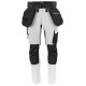 Штани Projob 5551 Stretch з накладними кишенями білий - 64555100-60