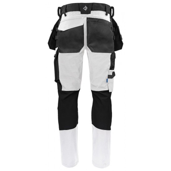Штани Projob 5551 Stretch з накладними кишенями білий - 64555100-60