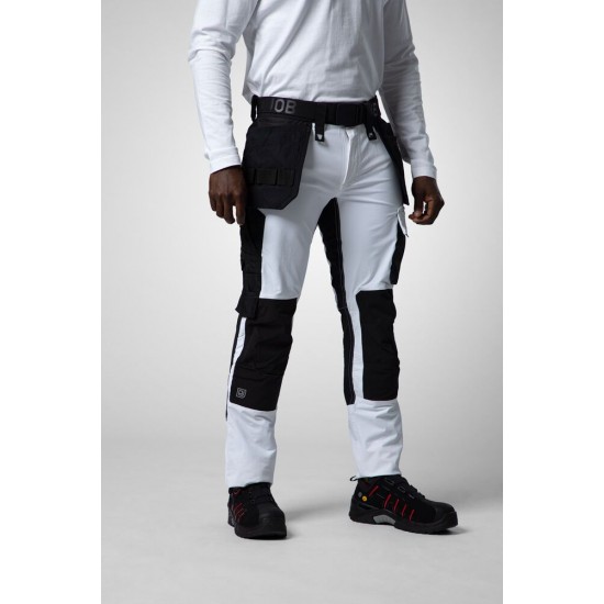 Штани Projob 5551 Stretch з накладними кишенями білий - 64555100-60