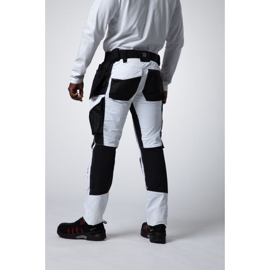 Штани Projob 5551 Stretch з накладними кишенями білий - 64555100-60