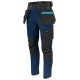 Штани Projob 5551 Stretch з накладними кишенями темно-синій/чорний - 64555158-46