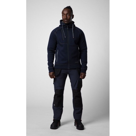 Штани Projob 5551 Stretch з накладними кишенями темно-синій/чорний - 64555158-46