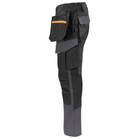 Штани Projob 5551 Stretch з накладними кишенями сірий/чорний - 64555198-146