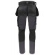Штани Projob 5551 Stretch з накладними кишенями сірий/чорний - 64555198-146