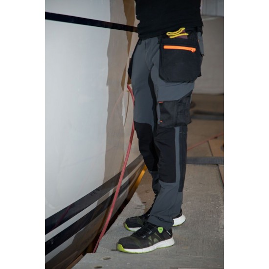 Штани Projob 5551 Stretch з накладними кишенями сірий/чорний - 64555198-146