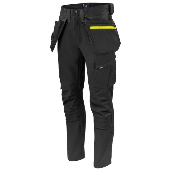 Штани Projob 5551 Stretch з накладними кишенями чорний - 64555199-146