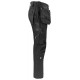 Штани Projob 5551 Stretch з накладними кишенями чорний - 64555199-146