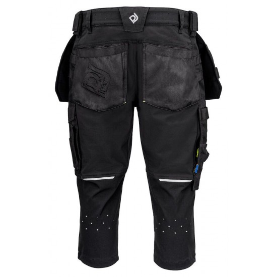 Шорти 3/4 Projob 5557 Stretch зі світловідбиваючими елементами чорний - 64555799-116