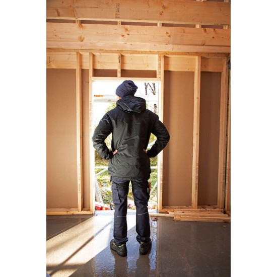 Штани Projob 5560 з кишенями для наколінників темно-синій/чорний - 64556058-116