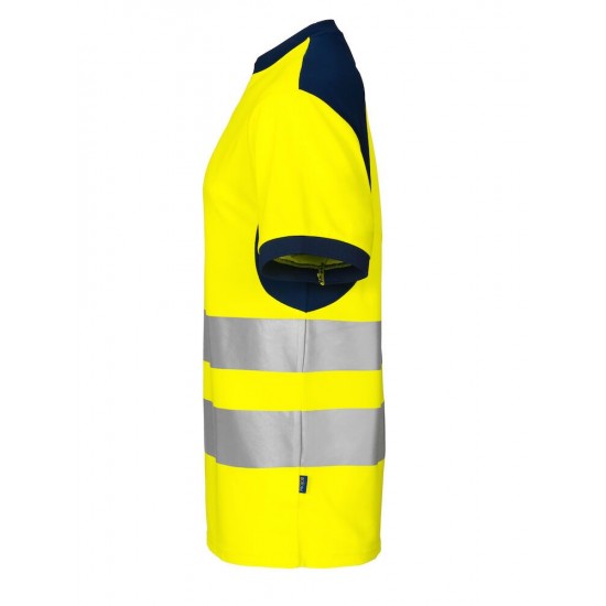 Футболка Projob 6009 EN ISO 20471, class 2 жовтий/темно-синій - 64600910-S