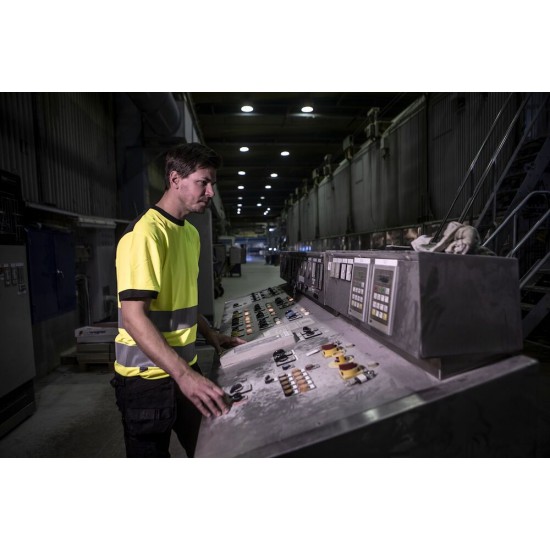 Футболка Projob 6009 EN ISO 20471, class 2 жовтий/темно-синій - 64600910-S