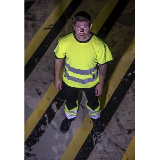 Футболка Projob 6009 EN ISO 20471, class 2 жовтий/чорний - 64600911-L Футболка Projob 6009 EN ISO 20471, class 2 жовтий/чорний - 64600911-L