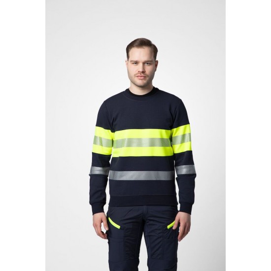 Світшот Projob 6129 EN ISO 20471, class 1 жовтий/чорний - 64612911-4XL