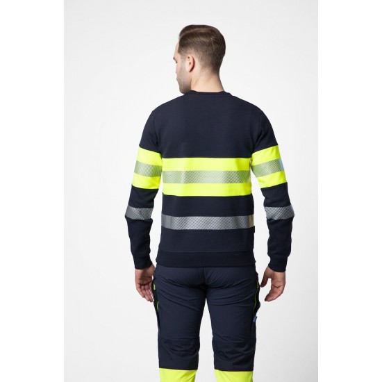 Світшот Projob 6129 EN ISO 20471, class 1 жовтий/чорний - 64612911-4XL