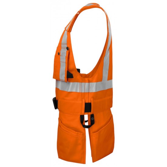 Жилет Projob 6704 EN ISO 20471, class 2 помаранчевий/чорний - 64670417-XXL