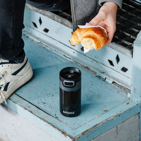 Термокружка 300 мл сталева Kambukka Etna, вакуумна чорний - 11-01022