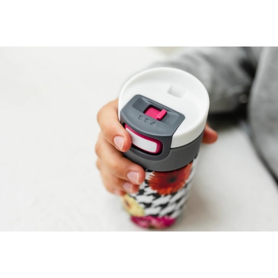 Термокружка 500 мл сталева Kambukka Etna, вакуумна білий/сірий - 11-01036