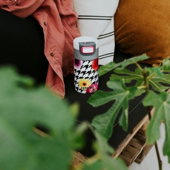 Термокружка 300 мл сталева Kambukka Etna, вакуумна білий/сірий - 11-01037