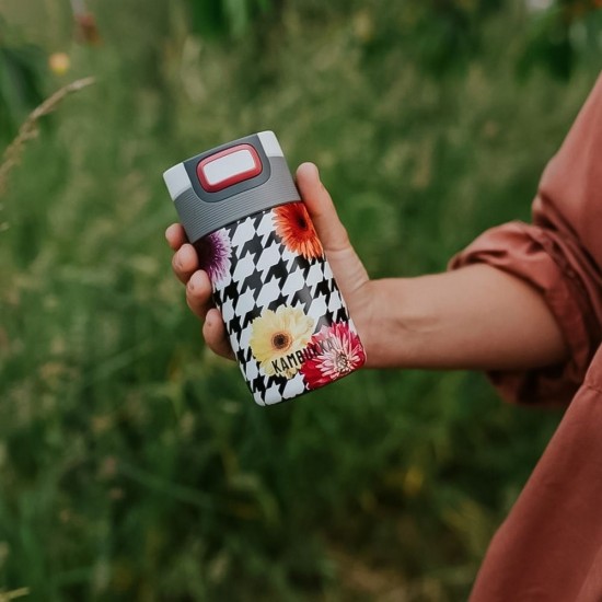 Термокружка 300 мл сталева Kambukka Etna, вакуумна білий/сірий - 11-01037