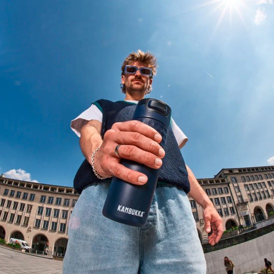 Термокружка 500 мл сталева Kambukka Etna Grip, вакуумна темно-синій - 11-01050