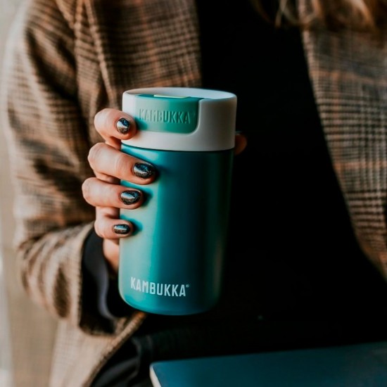 Термокружка 300 мл сталева Kambukka Olympus, вакуумна смарагдовий - 11-02021