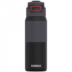 Термопляшка 750 мл сталева Kambukka Elton Insulated, вакуумна чорний/червоний - 11-03013