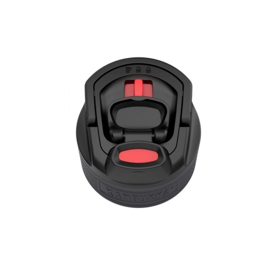 Термопляшка 750 мл сталева Kambukka Elton Insulated, вакуумна чорний/червоний - 11-03013