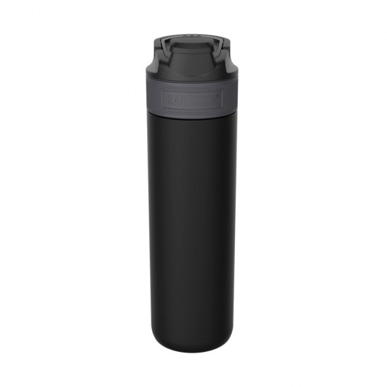 Термопляшка 600 мл сталева Kambukka Elton Insulated, вакуумна насичений чорний - 11-03038