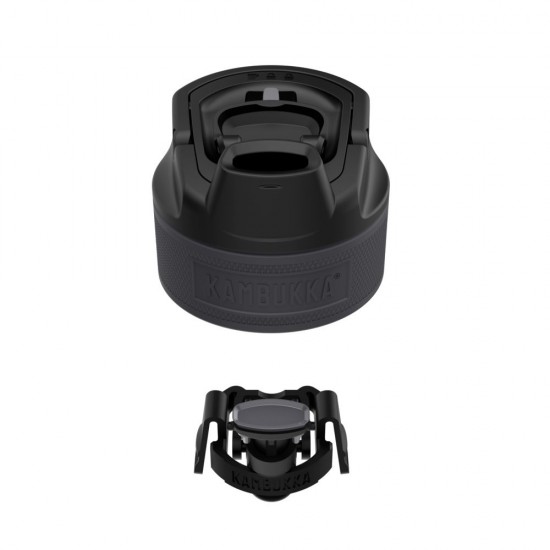 Термопляшка 600 мл сталева Kambukka Elton Insulated, вакуумна насичений чорний - 11-03038