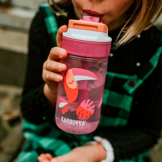 Пляшка для води 400 мл тританова Kambukka Lagoon рожевий/помаранчевий - 11-04046