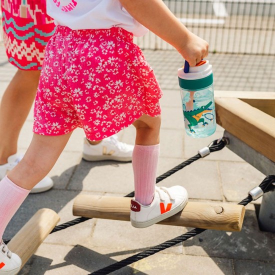 Пляшка для води 400 мл тританова Kambukka Lagoon світло-зелений/помаранчевий - 11-04047