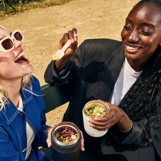 Термос для їжі 600 мл сталевий Kambukka Bora, вакуумний білий - 11-06013