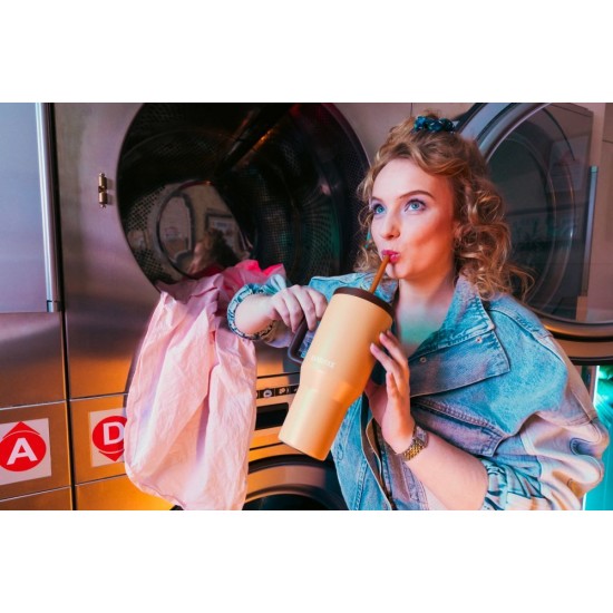 Термокухоль 950 мл сталева Kambukka Rio, вакуумна бежевий/коричневий - 11-08001