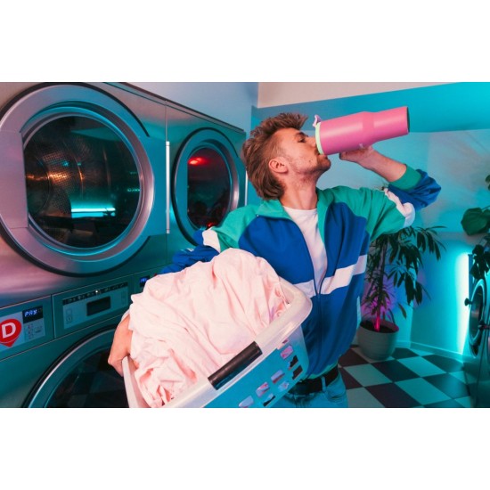 Термокухоль 950 мл сталева Kambukka Rio, вакуумна рожевий/м'ятний - 11-08004