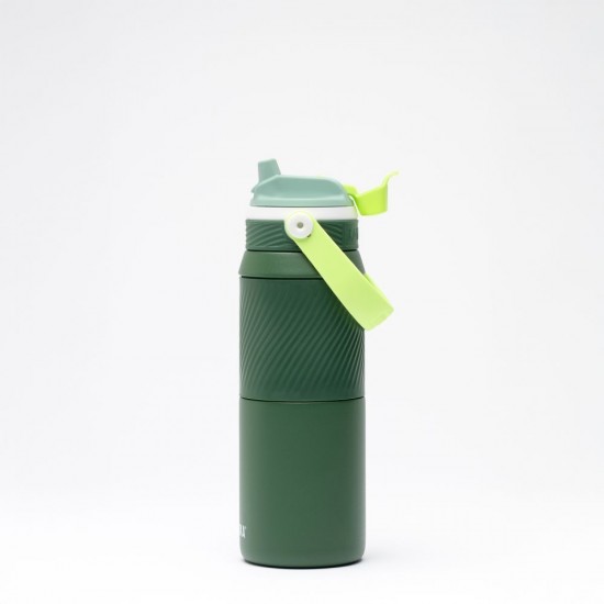 Термопляшка 750 мл сталева 2в1 Kambukka Dupla Insulated темно-зелений - 11-10004 Термопляшка 750 мл сталева 2в1 Kambukka Dupla Insulated темно-зелений - 11-10004